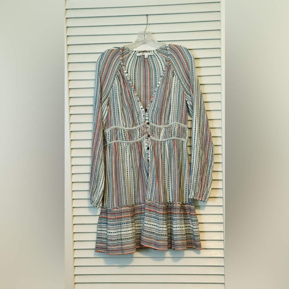 Veronica Beard Multicolor Striped Mini Dress - image 4